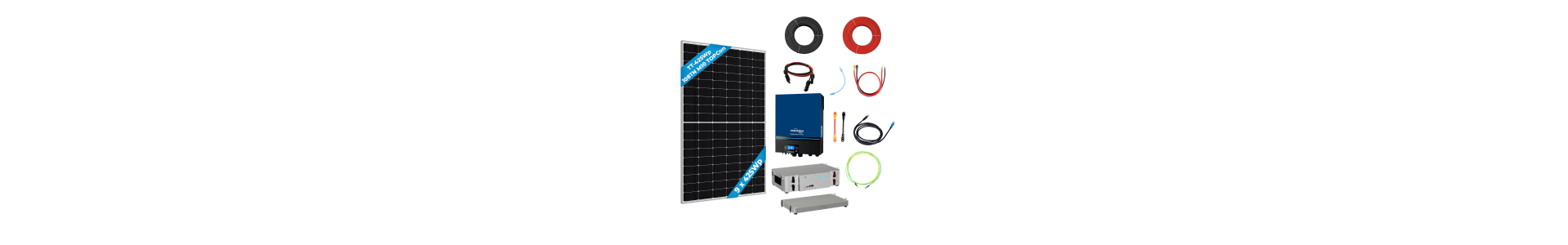 9 Panel(425Wp) 3.6kWe Off-Grid(24V) Solar Paket