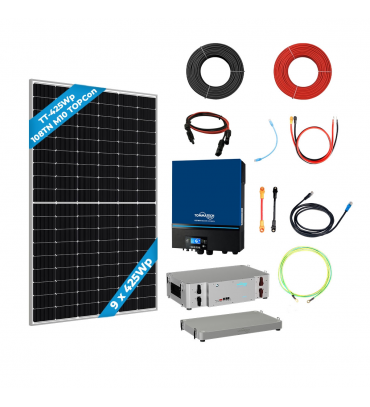 9 Panel(425Wp) 3.6kWe Off-Grid(24V) Solar Paket